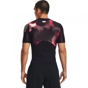 Pánske kompresné tričko s krátkym rukávom UNDER ARMOUR UA IsoChill Prtd Comp SS-BLK-1374077-001