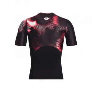 Pánske kompresné tričko s krátkym rukávom UNDER ARMOUR UA IsoChill Prtd Comp SS-BLK-1374077-001