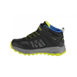 Chlapčenská členková turistická obuv SKECHERS Fuse Tread Trekor black lime