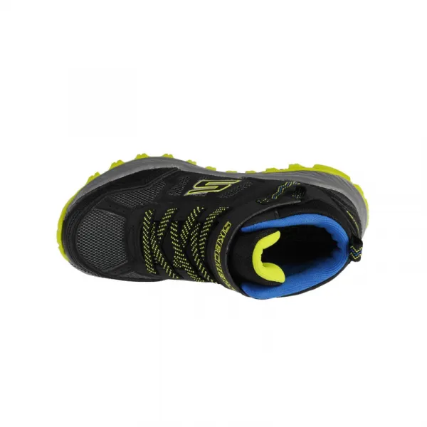 Chlapčenská členková turistická obuv SKECHERS Fuse Tread Trekor black lime