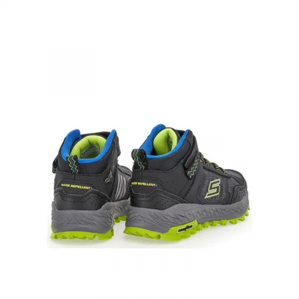 Chlapčenská členková turistická obuv SKECHERS Fuse Tread Trekor black lime