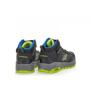 Chlapčenská členková turistická obuv SKECHERS Fuse Tread Trekor black lime