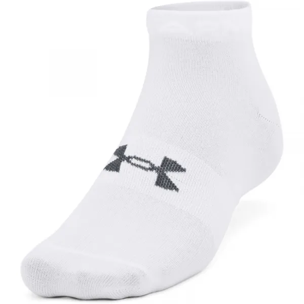 Ponožky UNDER ARMOUR UA Essential Low Cut 3 pack-WHT-1365745-100