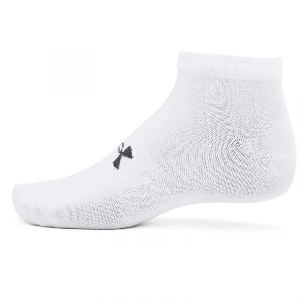 Ponožky UNDER ARMOUR UA Essential Low Cut 3 pack-WHT-1365745-100