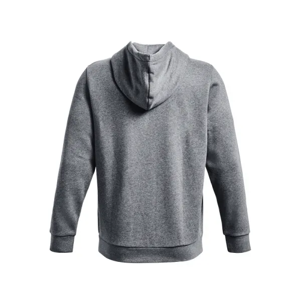 Pánska tréningová mikina so zipsom UNDER ARMOUR UA Essential Fleece FZ Hood-GRY-1373881-012