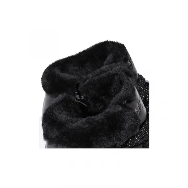 Dievčenské členkové zimné topánky SKECHERS Uno Cozy On Air black gold