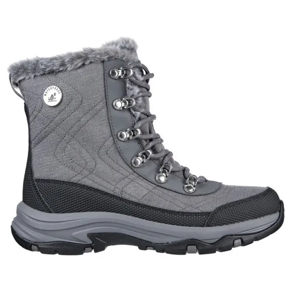 Dámske vysoké zimné topánky SKECHERS Trego Cold Blues grey