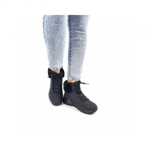 Dámske členkové zimné topánky SKECHERS Uno Rugged Fall Air black