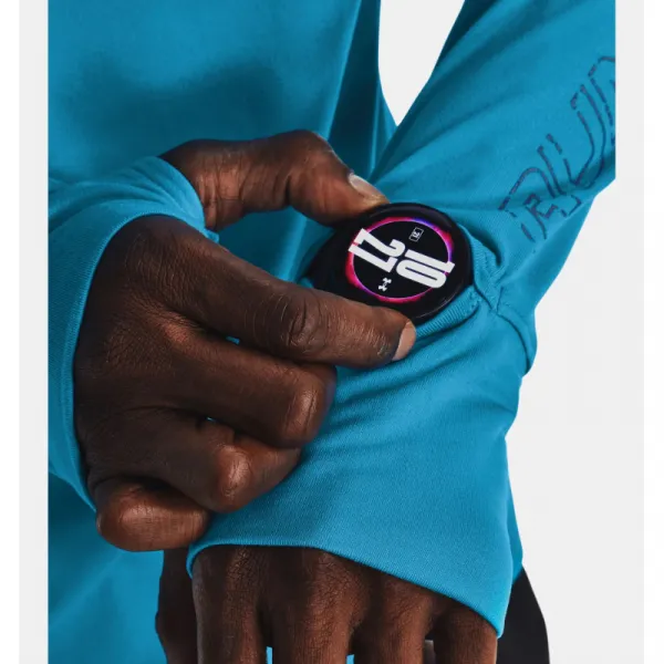Pánske bežecké tričko s dlhým rukávom UNDER ARMOUR UA OUTRUN THE COLD LS-BLU-1373214-419