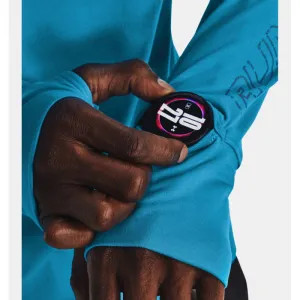 Pánske bežecké tričko s dlhým rukávom UNDER ARMOUR UA OUTRUN THE COLD LS-BLU-1373214-419