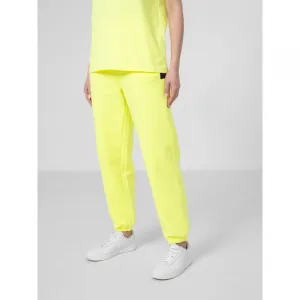 Dámske tepláky 4F WOMENS TROUSERS SPDD012-45S-CANARY GREEN