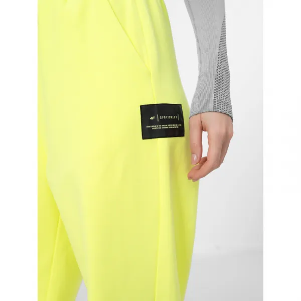 Dámske tepláky 4F WOMENS TROUSERS SPDD012-45S-CANARY GREEN