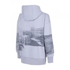 Dámska turistická mikina s kapucňou 4F WOMENS SWEATSHIRT BLD013-34S-LIGHT BLUE