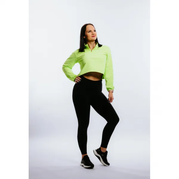 Dámska bežecká mikina s 1 2 zipsom ANTA Knit Track Top-862225702-1-SS22_Q2-Fluorescent Green