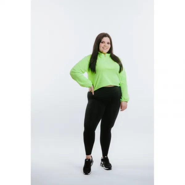 Dámska bežecká mikina s 1 2 zipsom ANTA Knit Track Top-862225702-1-SS22_Q2-Fluorescent Green