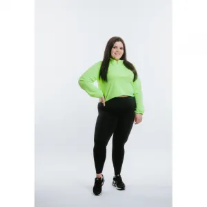 Dámska bežecká mikina s 1 2 zipsom ANTA Knit Track Top-862225702-1-SS22_Q2-Fluorescent Green