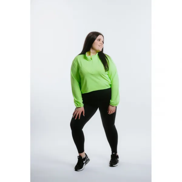 Dámska bežecká mikina s 1 2 zipsom ANTA Knit Track Top-862225702-1-SS22_Q2-Fluorescent Green