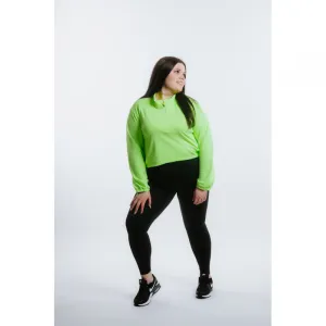 Dámska bežecká mikina s 1 2 zipsom ANTA Knit Track Top-862225702-1-SS22_Q2-Fluorescent Green