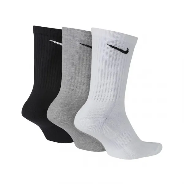 Ponožky NIKE 3 PACK-Everyday Cushion Crew-WHITE MGREYH BLACK