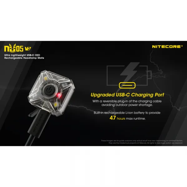 Čelovka NITECORE NU05 V2-KIT