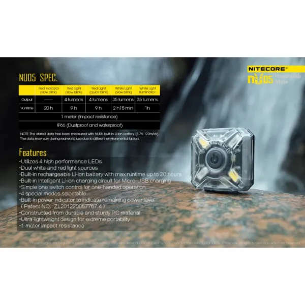 Čelovka NITECORE NU05 V2-KIT