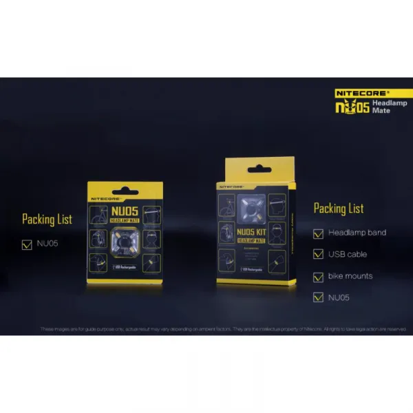 Čelovka NITECORE NU05 V2-KIT