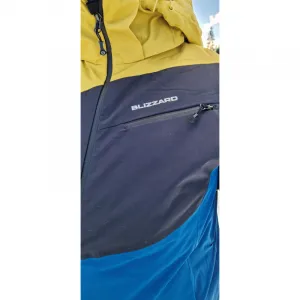 Pánska lyžiarska bunda s kapucňou BLIZZARD Ski Jacket Leogang, petroleum mustard yellow