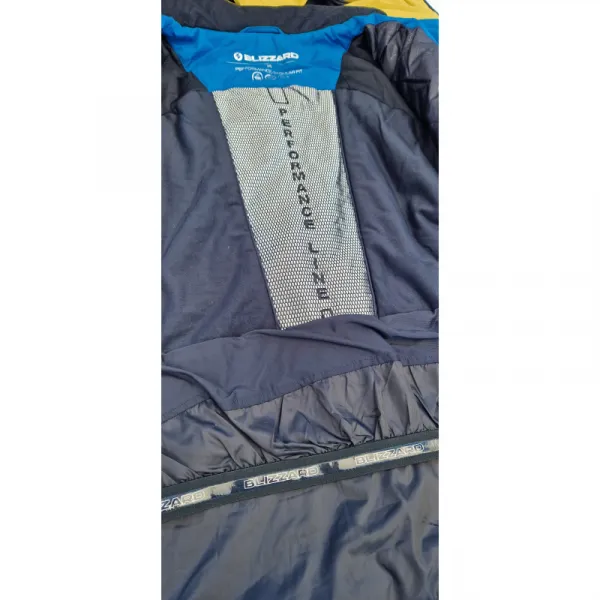 Pánska lyžiarska bunda s kapucňou BLIZZARD Ski Jacket Leogang, petroleum mustard yellow