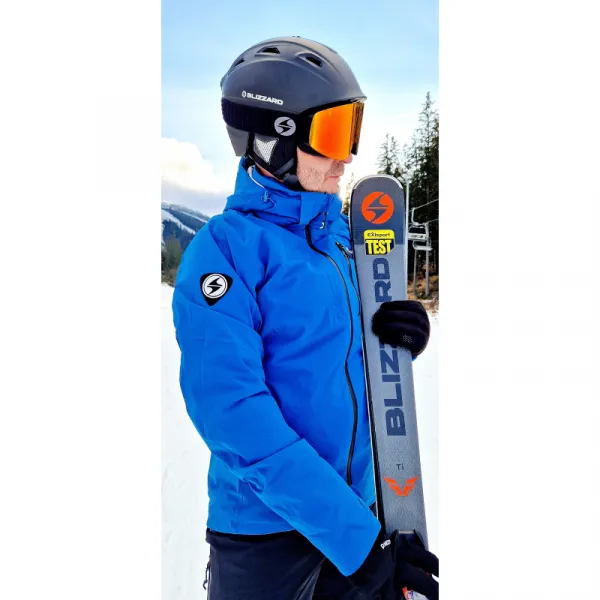 Pánska lyžiarska bunda s kapucňou BLIZZARD Ski Jacket Silvretta, petroleum