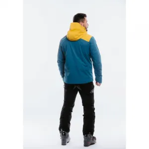Pánska lyžiarska bunda s kapucňou BLIZZARD Ski Jacket Leogang, petroleum mustard yellow