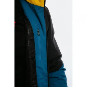 Pánska lyžiarska bunda s kapucňou BLIZZARD Ski Jacket Leogang, petroleum mustard yellow