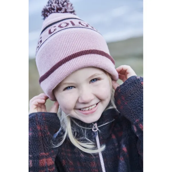 Dievčenská zimná čiapka COLOR KIDS Hat logo CK, zephyr