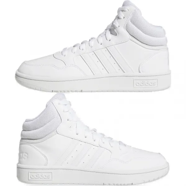 Dámska rekreačná obuv ADIDAS Hoops 3.0 Mid cloud white cloud white dash grey
