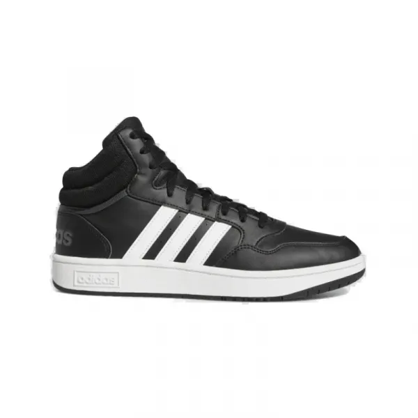 Pánska rekreačná obuv ADIDAS Hoops 3.0 Mid M core black cloud white grey six