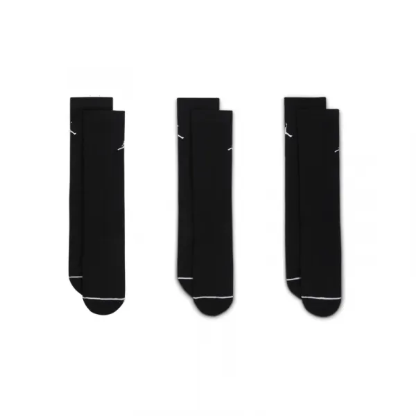 Pánske ponožky NIKE 3 PACK-Jordan Everyday Crew Socks (3 pairs) black black black