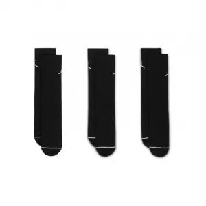 Pánske ponožky NIKE 3 PACK-Jordan Everyday Crew Socks (3 pairs) black black black