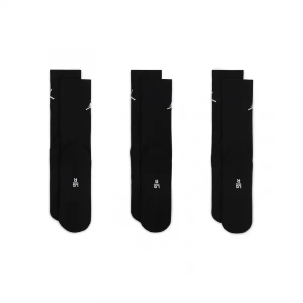 Pánske ponožky NIKE 3 PACK-Jordan Everyday Crew Socks (3 pairs) black black black