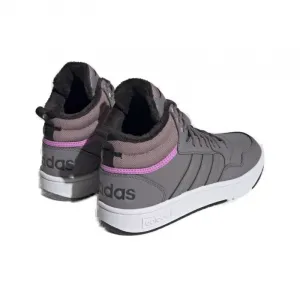 Dámske členkové zimné topánky ADIDAS Hoops 3.0 Mid WTR tracy grey tracy grey wonder red