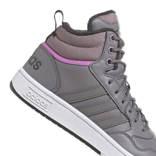 Dámske členkové zimné topánky ADIDAS Hoops 3.0 Mid WTR tracy grey tracy grey wonder red
