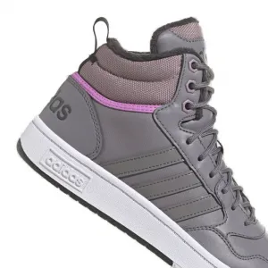 Dámske členkové zimné topánky ADIDAS Hoops 3.0 Mid WTR tracy grey tracy grey wonder red