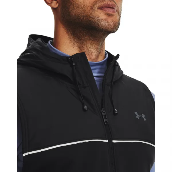 Pánska tréningová vesta UNDER ARMOUR UA AF Storm Hooded Vest-BLK