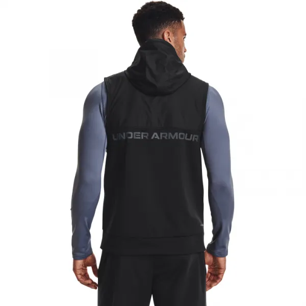 Pánska tréningová vesta UNDER ARMOUR UA AF Storm Hooded Vest-BLK