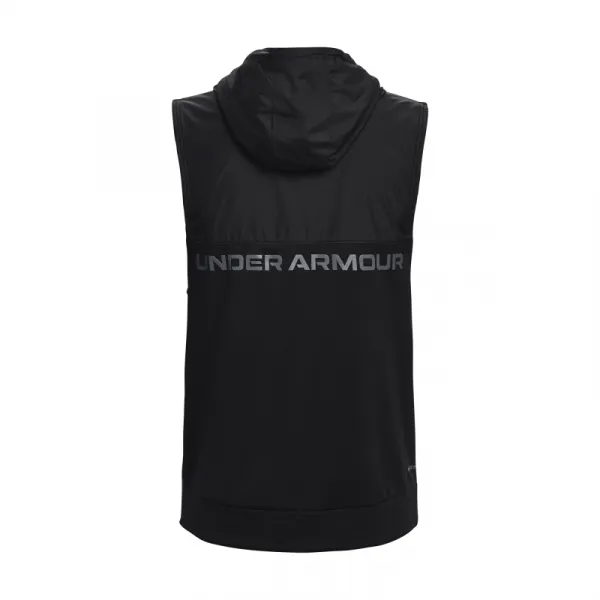 Pánska tréningová vesta UNDER ARMOUR UA AF Storm Hooded Vest-BLK