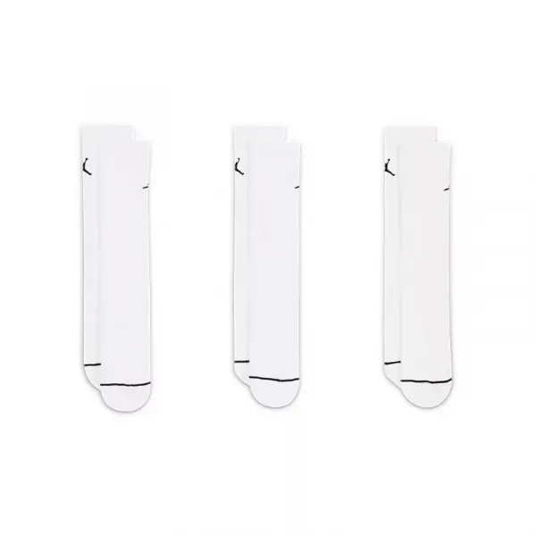 Pánske ponožky NIKE 3 PACK-Jordan Everyday Crew Socks (3 pairs) white white white