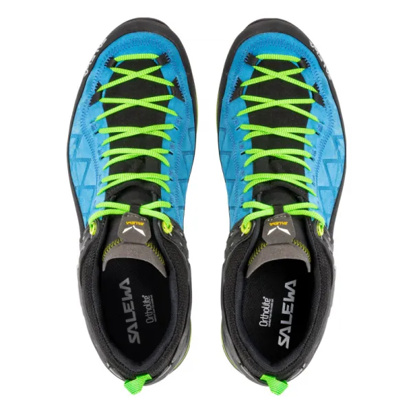Pánska nízka turistická obuv SALEWA Mountain Trainer 2 GTX M blue danube fluo green