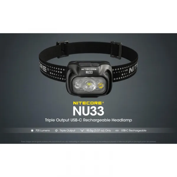 Čelovka NITECORE NU33