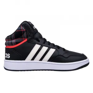 Pánska rekreačná obuv ADIDAS Hoops 3.0 Mid core black cloud white grey two