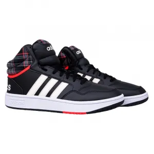 Pánska rekreačná obuv ADIDAS Hoops 3.0 Mid core black cloud white grey two