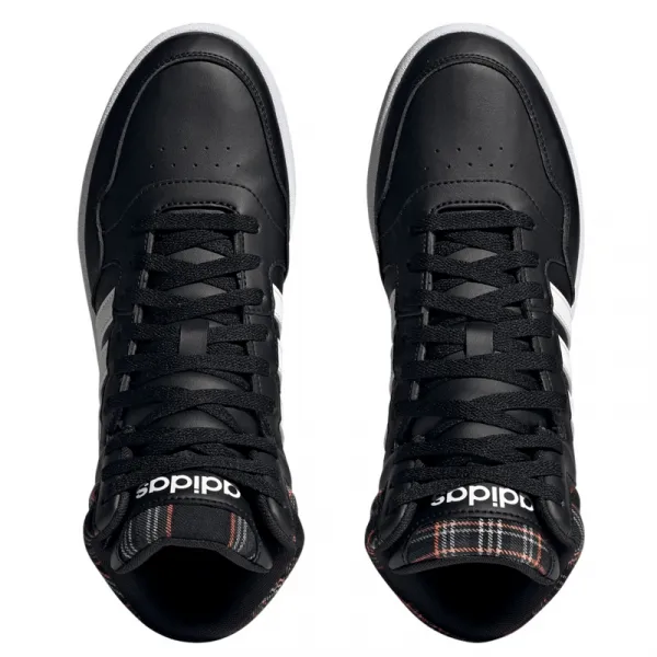 Pánska rekreačná obuv ADIDAS Hoops 3.0 Mid core black cloud white grey two