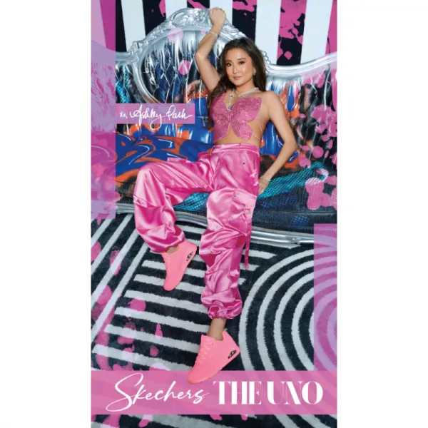 Dámska rekreačná obuv SKECHERS Uno Stand On Air pink